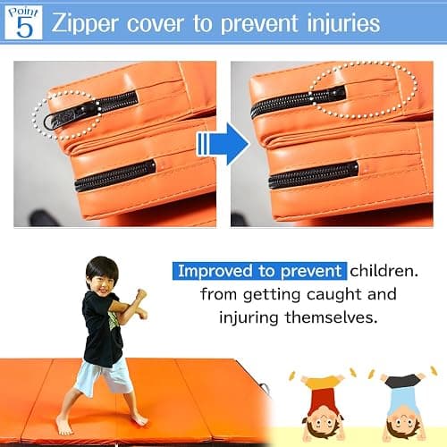 KaRaDaStyle Gymnastics Mat Folding Stretch Mats 71"x39"x2" Exercise Muscle Training Children Play Horizontal Bar Mat Yoga Sports Soundproof Home Use thumbnail 5