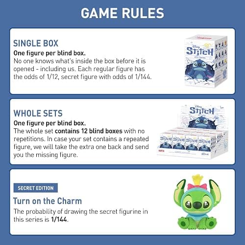 POP MART Disney Stitch Little Emotions Series Figures, Disney-Classic Blind Box Action Figures, Random Design Collectible Toys for Home Decor, Birthday Gifts for Girls Boys Women Men, Single Box thumbnail 4