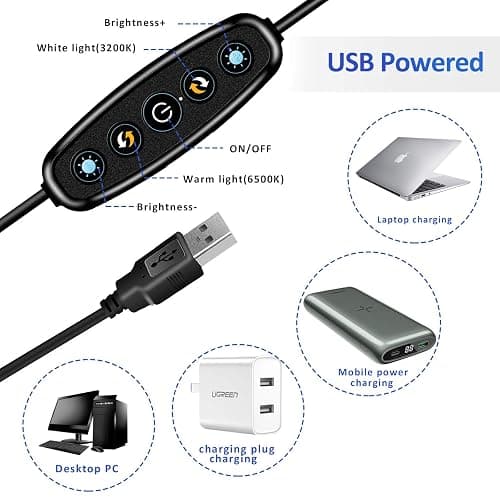 Cyezcor Video Conference Lighting Kit, Ring Light for Monitor Clip On,for Remote Working, Distance Learning,Zoom Call, Self Broadcasting and Live Streaming, Computer Laptop Video Conferencing thumbnail 6