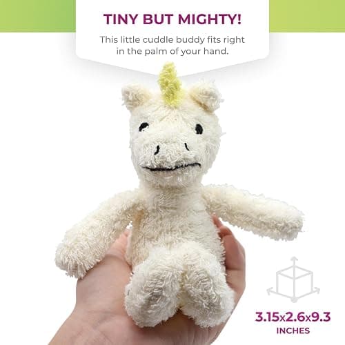 Thermal-Aid Zoo - Mini Microwavable Stuffed Animal - Plush Toy and Hot Cold Pack - Juno The Unicorn - 3.15 x 2.6 x 9.3 in thumbnail 4