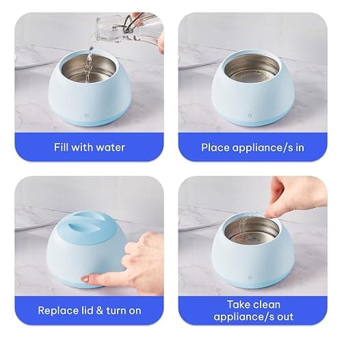 Zima Dental Pod: Ultrasonic Retainer Cleaner. The Original Retainer Cleaner Machine, Aligner Cleaner, Nightguard Cleaner, Mouthguard Cleaner, Denture Cleaner. Ultrasonic Cleaner For Oral Dental Care thumbnail 4