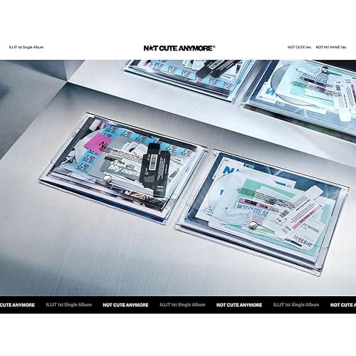 ILLIT - 1st Single Album NOT CUTE ANYMORE Not Cute ver. Photobook + Mini book + Postcard R + Deco Sticker + Poster + ID Photo Set + Gift thumbnail 2