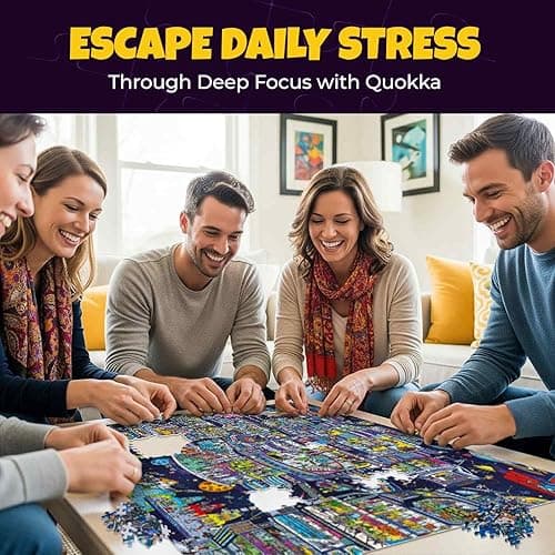 QUOKKA 1000 Piece Jigsaw Puzzle for Adults Galactic Tails – Premium Box Packaging with Extra Fun Challenges - Stunning Galaxy Dog Puzzle - Perfect for Relaxation & Creativity & Gift Giving thumbnail 7