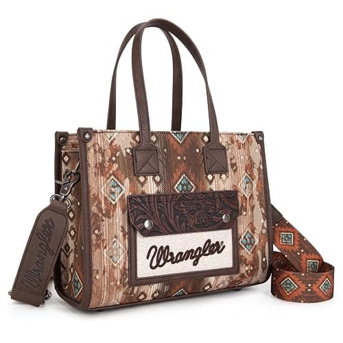 Montana West Wrangler Aztec Tote Bag for Women Western Purses and Handbags - Image 1