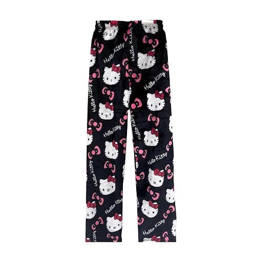 Fpvcqnm Kawaii Halloween Pajamas Pants Halloween Cat Pajamas Flannel Sleep Pajama Pants Cartoon Anime Pajama for Women Men - Image 1