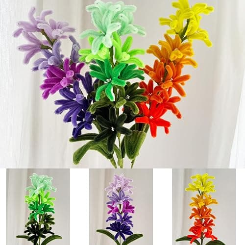 500pcs Colorful Yellow Pipe Cleaners Craft Supplies Chenille Stems for Handmade Gift Flower Bouquet DIY Art and Craft Projects (6 mm x 12 Inch) thumbnail 3