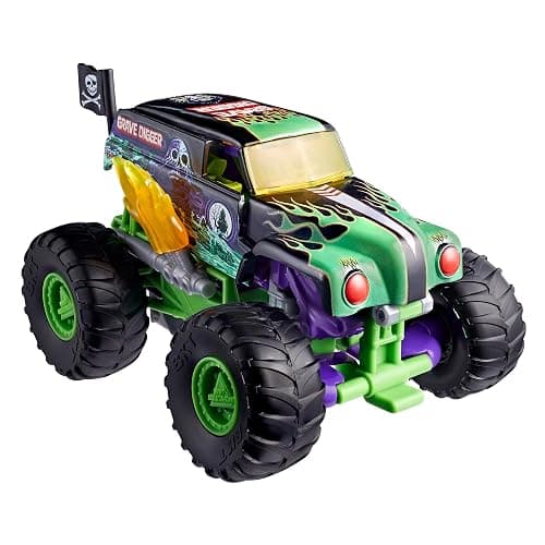 Transformers Collaborative x Monster Jam Grave Digger (Grim) | Leader Class 9.25-inch Robot Action Figure Converts to Monster Truck, Car Toys for Ages 8+ - Image 1