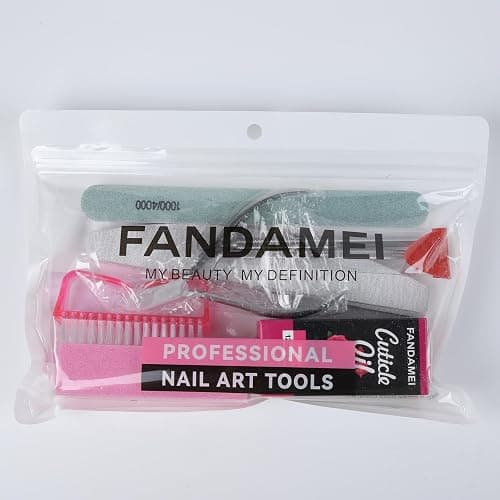 FANDAMEI Nail Files and Buffers, Manicure Tools Nail Care Kit with Nail File, Nail Buffer Block, Cuticle Care for Women with Nippers, Pusher Peeler. Cuticle Oil and Nail Prep Kit. thumbnail 8