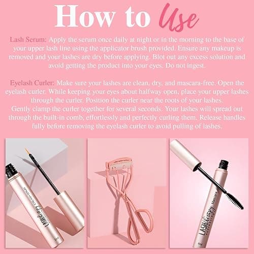 Lash Therapy Australia Complete Lash Set. Includes Eyelash Serum 3ml, Paired With Our Serum Infused Mascara 6ml & Eyelash Curler. Longer, Thicker & Fuller Lashes thumbnail 4