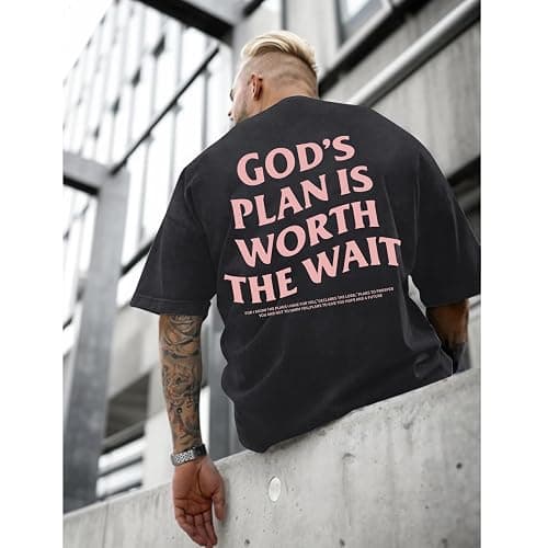 Wrenpies Christian Faith Shirts for Men Jesus God Bible Verse Inspirational Religious Graphic Tees Acid Wash Vintage Tshirt thumbnail 3