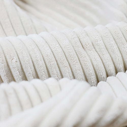 DreamRoots Pouf Hocker Rund - Cord 50x50x35 cm - Für Couch und Wohnzimmer - Sitzpouf - Fußhocker Für Sessel - Sitzhocker - Hocker Sofa thumbnail 4