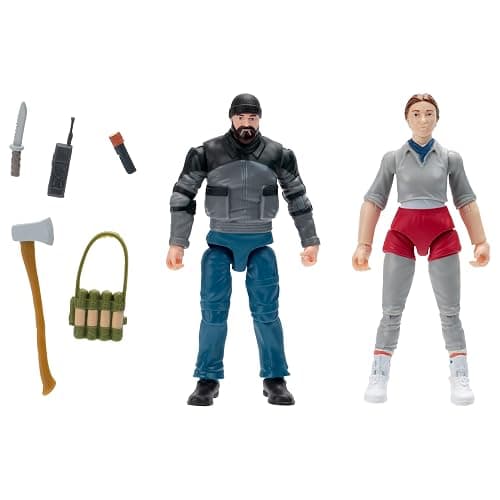 Stranger Things Eleven and Hopper 2-Pack - Two 4-Inch Articulated Action Figures with Accessories thumbnail 3