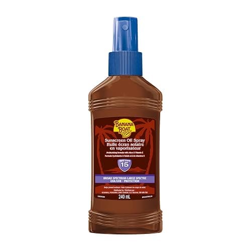 Banana Boat Sunscreen Tanning Oil Spray, SPF 15, 240 mL - Image 1