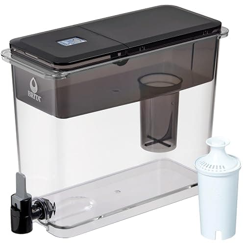 Brita UltraMax Large Water Dispenser with 1 BritaPlus Filter, 27 Cup Capacity, Black (Package May Vary) thumbnail 4