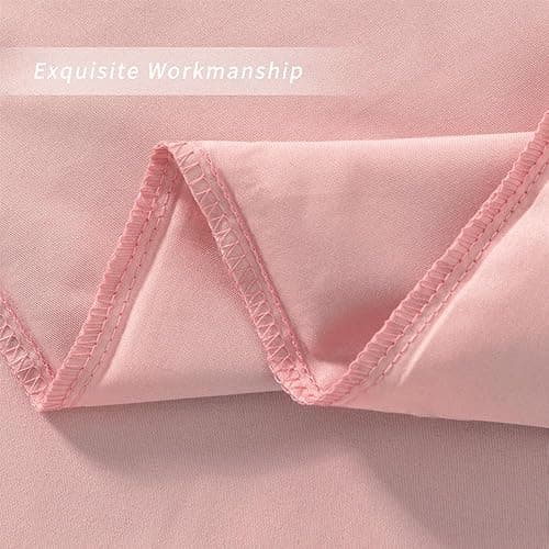 Sewdudely Ruffle Pillow Case Standard Size Set of 2, Pink, 20"x26" | Microfiber,Envelope Closure, Ruffle Design, Cute Soft Breathable, Non Shrinking thumbnail 7