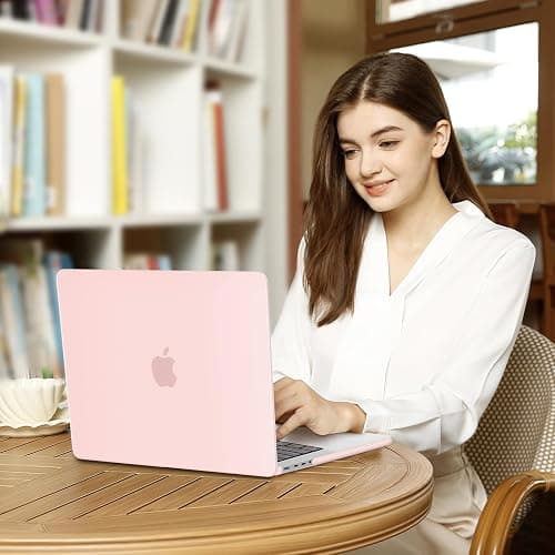 MOSISO Compatible with MacBook Pro 14 inch Case 2025 2024 2023 2022 2021 M4 M3 M2 M1 A3112 A3185 A3401 A2918 A2992 A2779 A2442, Plastic Hard Shell&Keyboard Cover&Screen Film&Pouch, Chalk Pink thumbnail 6