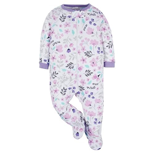 Onesies Brand baby-girls 4-pack Sleep 'N Play Footies Multi Pack - 0-3 Months - Rainbows thumbnail 4