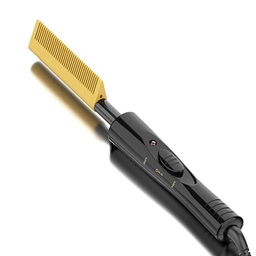 DAN 450°F Hot Comb for Natural Black Hair,Electric hot Comb for Wigs | *Ceramic Technology *30sec Fast heating *High and low switch *Dual voltage - Image 1