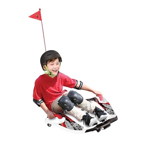 Rollplay Nighthawk Electric Ride On Toy for Ages 6 & Up with 12V 7AH Rechargeable Battery, Side Handlebars for Steering, Tall Rear Safety Flag, and a Top Speed of 6.5 MPH, White thumbnail 2
