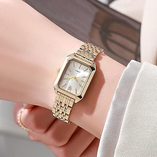 BESTKANG Watches for Women Wrist Watches Steel Strap Womens Watch Casual Fashion Simple Square Quartz Wristwatch thumbnail 2