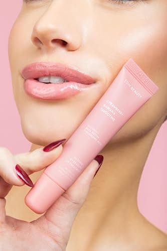 ESW Beauty Strawberry Banana Smoothie Lip Treatment - Soft Pink Nude Tint with Shea Butter, Hyaluronic Acid, Strawberry & Banana for Intense Hydration & Dryness Prevention thumbnail 3