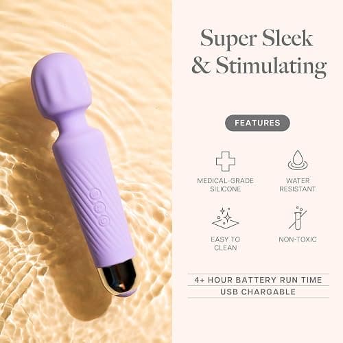Ava Vibrator Sex Toys – Battery Life 4 Hours | Water Resistant Body Safe Silicone | Clitoral Vibrators Couples Sex Toy with Multi Patterns & speeds Vibrator for Women - Purple thumbnail 2