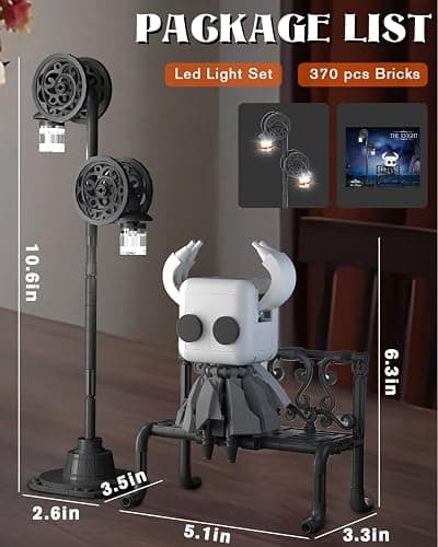 BrickTribe Knight Figure Building Toys, Popular Game Knight Merch Building Set with Light, Birthday for Adult and Kids, Compatible with Lego, 370 PCS thumbnail 3