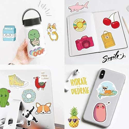 Stickers for Water Bottles, 100 Pack/PCS Stickers Aesthetic Waterproof Cute Vsco Vinyl Laptop Skateboard Luggage Computer for Teens Girls Kids thumbnail 6