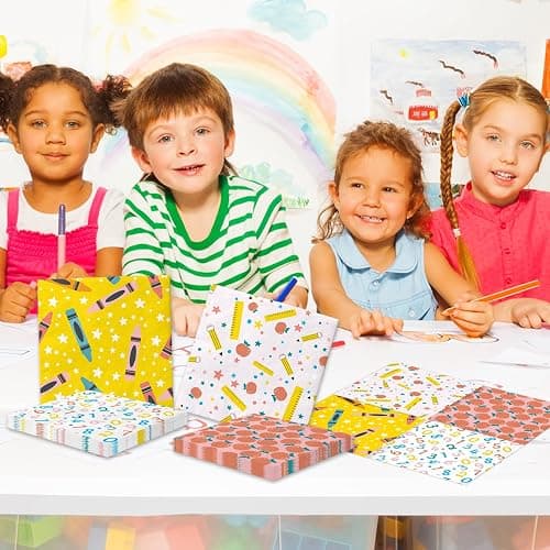 40Pcs Back to School Napkins-School Theme Ruler Apple Alphabet Paper Napkins First and Last Day of School Preschool Kindergarten Graduation Decoration thumbnail 2