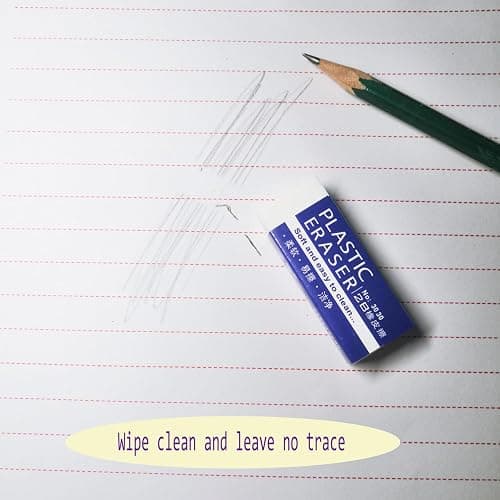 White Erasers, 12 Pack Pencil Erasers Bulk for Supplies Office Prize Gifts (White 12 Pcs) thumbnail 6