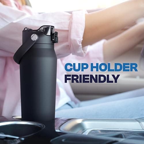 Frost Buddy 16oz Insulated Water Bottle - Straw & Chug Lid - Leak-Proof | Sip-or-chug dual lid | Ice-cold for 24+ hours | Cup-holder friendly | Durable & easy to clean thumbnail 8