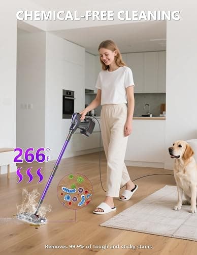 Steam Mop for Floor Cleaning, Heavy Duty All-in-One Steam Cleaner for Home with Detachable Handheld Steamer, for Hardwood, Tile, Walls, Grout, Windows, Furniture and Decks thumbnail 3