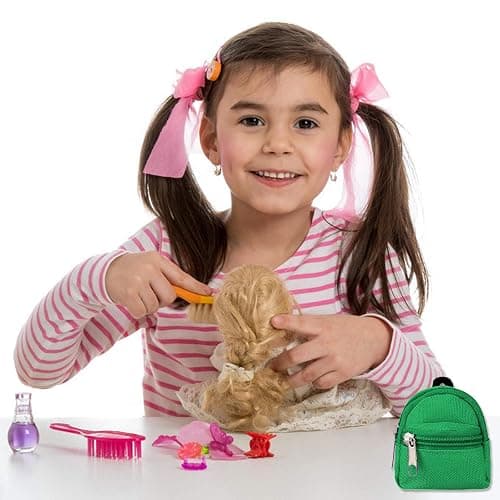 SOTOGO 10 Pieces Doll Zipper Backpack Mini Baby Dolls Backpack Girl Dolls Accessory Bags and American Doll Accessories thumbnail 7