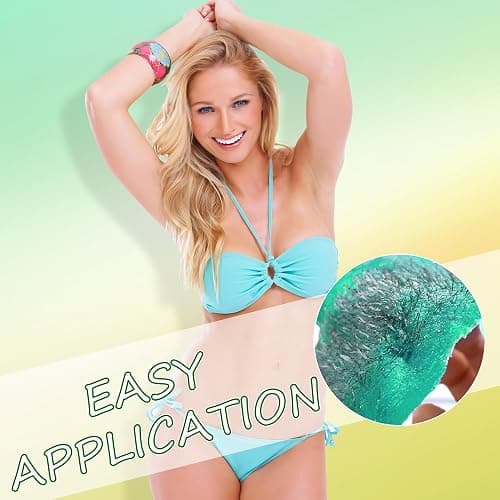 Wchiou Hair Removal Wax, 2lb Wax Beads for Sensitive Skin, With Pure Aloe Vera, For Face, Eyebrow, Leg, Bikini, Brazilian Waxing, Coarse Body Hair Specific thumbnail 6