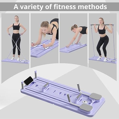 JANUA Pilates Board - Pilates Reformer Set, Multi-Purpose Foldable Pilates Reformer Board for Home, 5 in 1 Pilates Sliding Board thumbnail 2