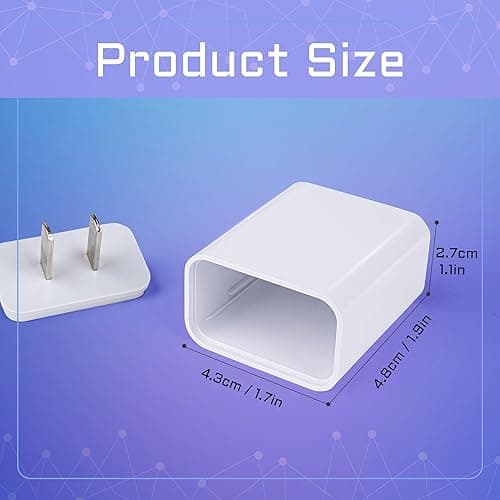 Plug Storage Realistic Looking Charger with Storage Hiding Places for Valuables Charger Diversion Safe, White - White thumbnail 2