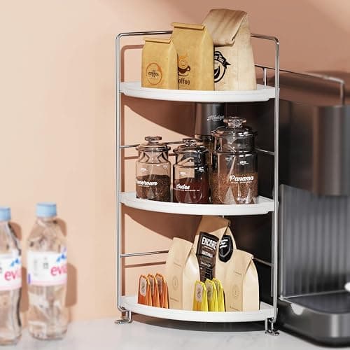 JANUS LiANG 3-Tier Bathroom Counter Organizer, Plastic Bathroom Organizer, Tool-Less Installation Makeup Vanity Tray, Bathroom Organizer Countertop Skincare Perfume Organizers (Chrome) thumbnail 4