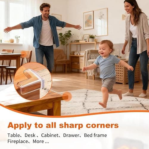12 Pack Corner Protector Baby Corner Guards Table Corner Protectors Furniture Corners & Edges Safety Bumpers Corner Covers Baby Safety for Sharp Edges thumbnail 5