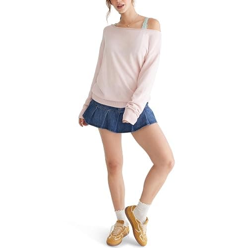 Aeropostale Women's Off The Shoulder Sweater thumbnail 5