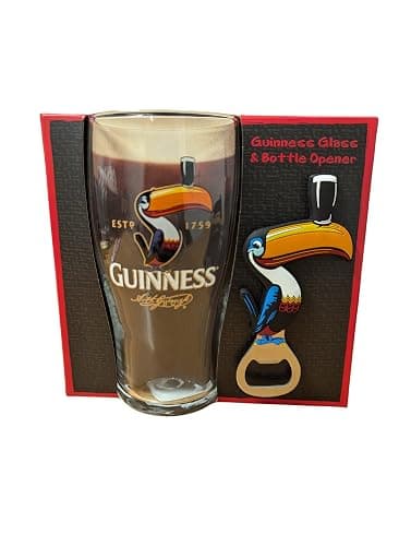 Shamrock Gift Company Guinness Toucan Pinte Verre à bière et décapsuleur - Image 1