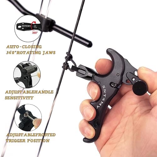 sntxmy Bow Release for Compound Bow, Archery Release Trigger, Compound Bow Release, Thumb Release. thumbnail 5
