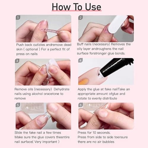 CurvLife Semi Solid Nail Glue, 15g Strong Nail Glue for Press On Nails | No UV Lamp Needed, Air-Dry Nail Glue Gel Has Gap-Filling Texture for Nail Tips and Press-Ons with Quick, Long-Lasting Hold thumbnail 6
