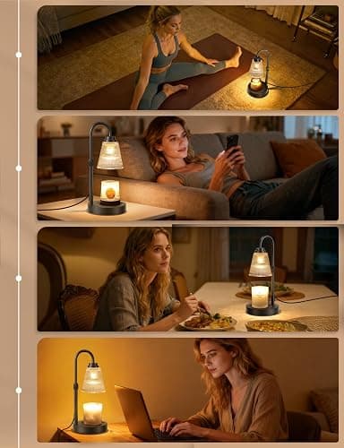 Candle Warmer Lamp with Timer Dimmable, Adjustable Height Wax Melts Warmer for Jar Candles, Housewarming, Birthday, for Women and Mom, Home Decor thumbnail 8