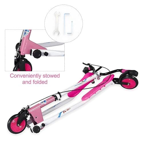 AOODIL Swing Scooter Adjustable 3 Wheels Foldable Wiggle Scooter Self Drifting for Kids/Teen/Adults Age 6+ thumbnail 3