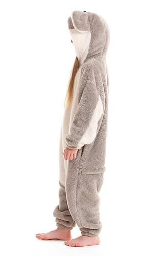 ATOZ Onesie for Kids, Animal Pajamas Halloween Cosplay Costume Girls Boys | Children Christmas Sleepwear Flannel One Piece Loungewear thumbnail 6