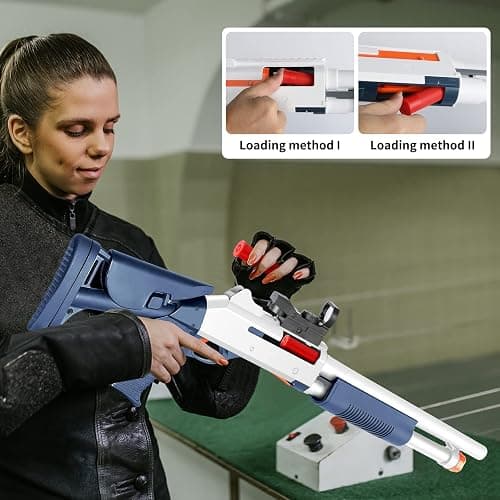 Toy Gun Models Foam Blasters (33-Inch) Soft Bullet Shotgun,Empty Shell Ejecting Design [with10 Shell 40 Soft Darts] Perfect for Indoor and Outdoor Play thumbnail 3