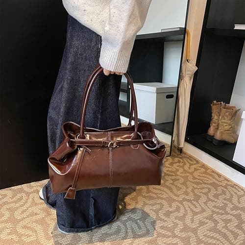 Cymwer Damen-Hobo-Handtasche aus PU-Leder, lässige Umhängetasche, modische Tasche mit Griff oben, große Arbeitstaschen for Arbeit, Einkaufen, Reisen thumbnail 8