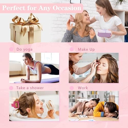 Auseibeely 6 Pack Pink Small Claw Clips for Women & Girls, 2 Inch Rectangle Medium Hair Clips, Small Square Claw Clip for Half up Half Down, Hair Accessories for Thin/Medium Short Hair, Hot Pink thumbnail 7