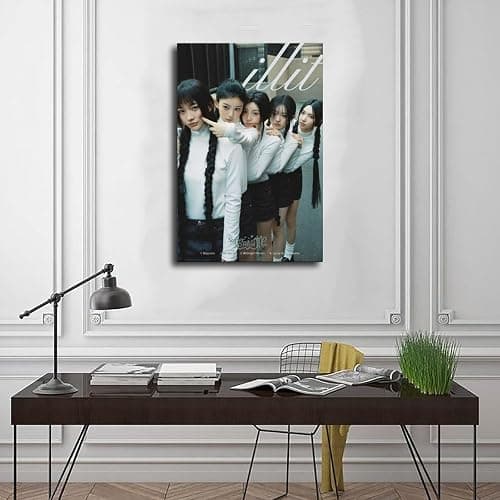 SMART COLOR ILLIT FAN ART7 Canvas Poster Wall Art Decor Print Picture Paintings for Living Room Bedroom Decoration 8" L X 12" W thumbnail 3