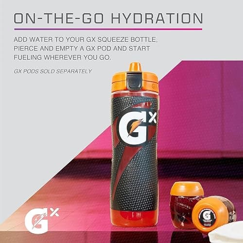 Gatorade Gx NFL Non-Slip Squeeze Bottles, 30 fl oz, Gx Hydration System thumbnail 4